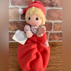 Precious Moments Danny in Stocking #21027 1986